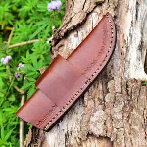 Étui en cuir pour couteaux étuis Offre Spéciale en cuir pour couteaux Couteau de poche fait main - Product Image 4