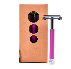 Maquinillas de afeitar profesionales de acero inoxidable ANAAIF para hombres, agarre cómodo, mango de plástico rojo, forma de polvo, depilación corporal - Product Image 1