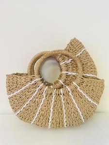 Nueva Llegada: Bolsos de Hombro Ecológicos de Jacinto de Agua Estilo Vintage, Duraderos, Hechos a Mano, con Patrones Sutiles de Flores, Dos Asas, Abiertos - Product Image 5