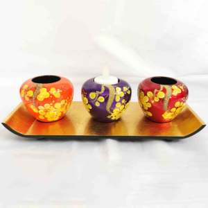 เทียนเคลือบแล็คเกอร์ขาตั้งเทียนสำหรับงานแต่งงาน - Product Image 3