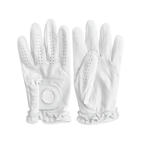 Gant de golf personnalisé pour femme en cuir de mouton pleine fleur Cabretta AAA, respirant, blanc nacré, léger, pour usage quotidien en extérieur, avec une excellente adhérence. - Product Image 5