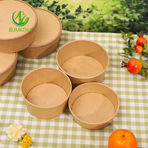 Sumkoka các nhà sản xuất giấy <span class=keywords><strong>kraft</strong></span> bát sinh thái thân thiện cấp thực phẩm leakproof <span class=keywords><strong>Kraft</strong></span> Bát dùng một lần lấy đi giấy <span class=keywords><strong>kraft</strong></span> Bát salad - Product Image 3
