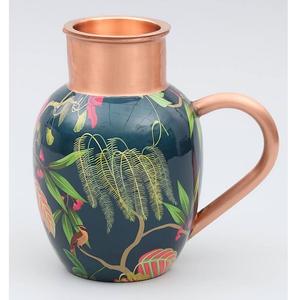 Jarra moderna de cobre y oro rosa con mango de latón Capacidad de 500-600ml para uso doméstico y restaurante - Product Image 5