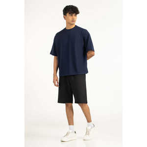 เสื้อยืดผู้ชายสไตล์สตรีทฟิตเนส รุ่นสั่งทำพิเศษ เนื้อผ้าถักระบายอากาศดี เทคนิคการฟอกสีแบบแอซิดวอช ทรงปกติ MN-TS-SS26-019-A - Product Image 6