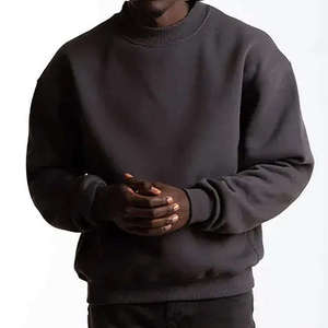Sweat-shirt à col rond surdimensionné en éponge française 100% coton Logo personnalisé Sweats à capuche et sweat-shirts pour hommes de grande taille - Product Image 1