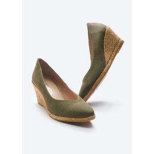 Esposini espadrillas con taglio a V in tela in edizione limitata sandali con taglio a V Chic con Sole a zeppa - Product Image 4