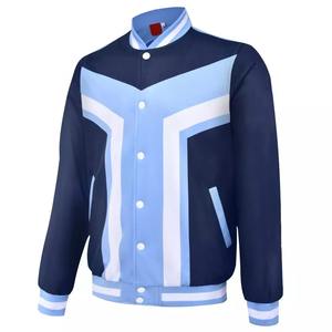 Wholesale Customizable Varsity Jacket Fashion Long Sleeve Plain Varsity Jacket Button Up Oversize Varsity Jacket For Men - Product Image 1