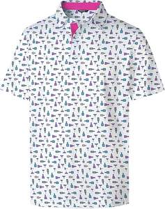 Nueva Tendencia de Moda, Camiseta Casual de Manga Corta para Hombre, Color Sólido, Transpirable, de Poliéster/Algodón, Tejido de Punto - Product Image 2