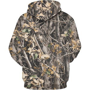 Sudaderas con capucha de camuflaje extragrandes, sudadera informal holgada, estilo urbano, jersey cálido, ropa de invierno - Product Image 2