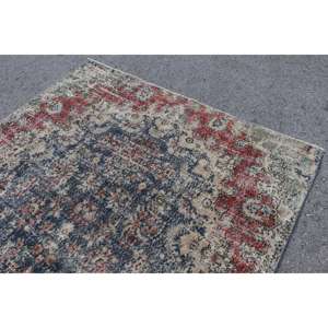 Alfombra Vintage Extra Grande, Alfombra Turca de 6.6x10.7 pies, Alfombra de Lana con Diseño Floral Azul - Product Image 5