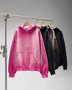 เสื้อฮู้ดดี้ผู้ชายดีไซน์ล่าสุด ผลิตตามสั่ง ผ้าฝ้ายฟลีซ 100% สไตล์สตรีท ลายเรียบ สีสันตามสั่ง ขายดีจากปากีสถาน สำหรับฤดูหนาว! - Product Image 2
