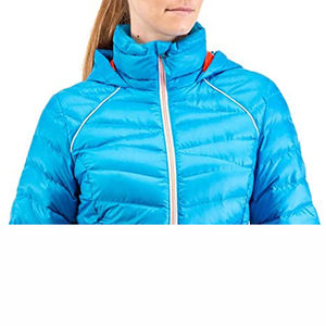 เสื้อแจ็คเก็ตพัฟเฟอร์คุณภาพเยี่ยม สกรีนโลโก้ตามสั่ง สำหรับผู้หญิง วัสดุที่ดีที่สุด รุ่นใหม่ล่าสุด ดีไซน์ซิป ผ้าฟลีซ พิมพ์ลาย ขายดี - Product Image 5