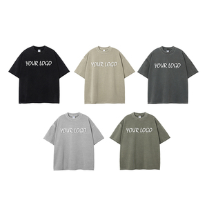 OEM Custom logo Vintage Graphic Printing Drop Shoulder Washed T Shirt Custom Acid Wash T Shirt Blank Custom Oversized <b>Tshirt</b> Men - Product Image 1