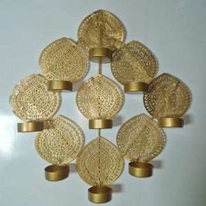 Support de lampe à thé en fer avec finition vieillie idéal pour la décoration de table de ferme et l'atmosphère chaleureuse aux chandelles - Product Image 6