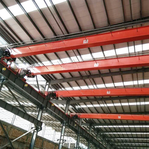 Buena grúa de viaje estándar <span class=keywords><strong>Puente</strong></span> <span class=keywords><strong>Grua</strong></span> Kran 1 2 3 5 10 Ton Single Girde Beam Bridge Overhead Crane Guangzhou - Product Image 4