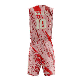 Ensemble de survêtement de basketball d'été personnalisé, imprimé numérique 3D sur tout le corps, grande taille, séchage rapide, respirant et antibactérien pour l'entraînement - Product Image 2