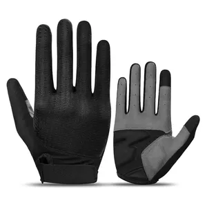 Versatile Full Finger Cycling Gloves Anti-Slip Shock Absorbing 5mm Gel Pad Perfect Road Mountain Motorcycle Riding Men and Women