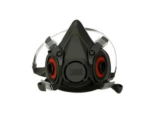 Masque respiratoire demi-visage réutilisable 3M 6300 en TPE, léger et confortable, aide à filtrer les particules et les vapeurs gazeuses - Product Image 2
