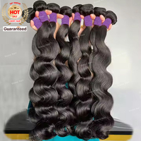Extensiones de Cabello Humano Liso Camboyano al por Mayor, Proveedores de Extensiones de Cabello Virgen con Cutícula Alineada, Paquetes de Extensiones Rizadas y Onduladas