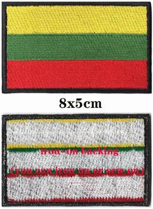 Lithuania Flag <b>Patch</b> Iron On Badge Sew On Lithuanian Flag Embroidered Applique, Lithuania Flag <b>Patch</b> - Product Image 2