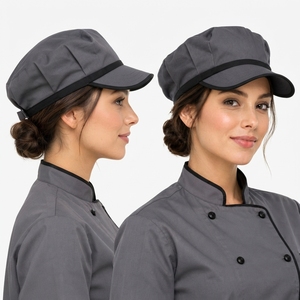 Women <b>Chef</b> Cap Custom Restaurant <b>Hat</b> Cotton Fabric Lightweight Construction Adjustable Comfortable Fit Kitchen Uniform OEM - Product Image 6