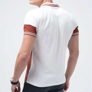 เสื้อโปโลสำหรับผู้ชายมีดีไซน์ลายทางสีสันสดใสเนื้อผ้านุ่มตัดอย่างชาญฉลาด - Product Image 5