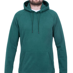 Sweat-shirts à capuche légers et confortables, polaire thermique d'hiver, cordon de serrage avec logo brodé personnalisé pour hommes, teinture unie - Product Image 2