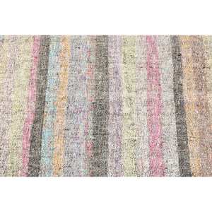 Tapis turc vintage moderne 2.5 X 8.9ft Beige Patchwork tapis laine tissage plat pour salon décor Tabriz Style - Product Image 5