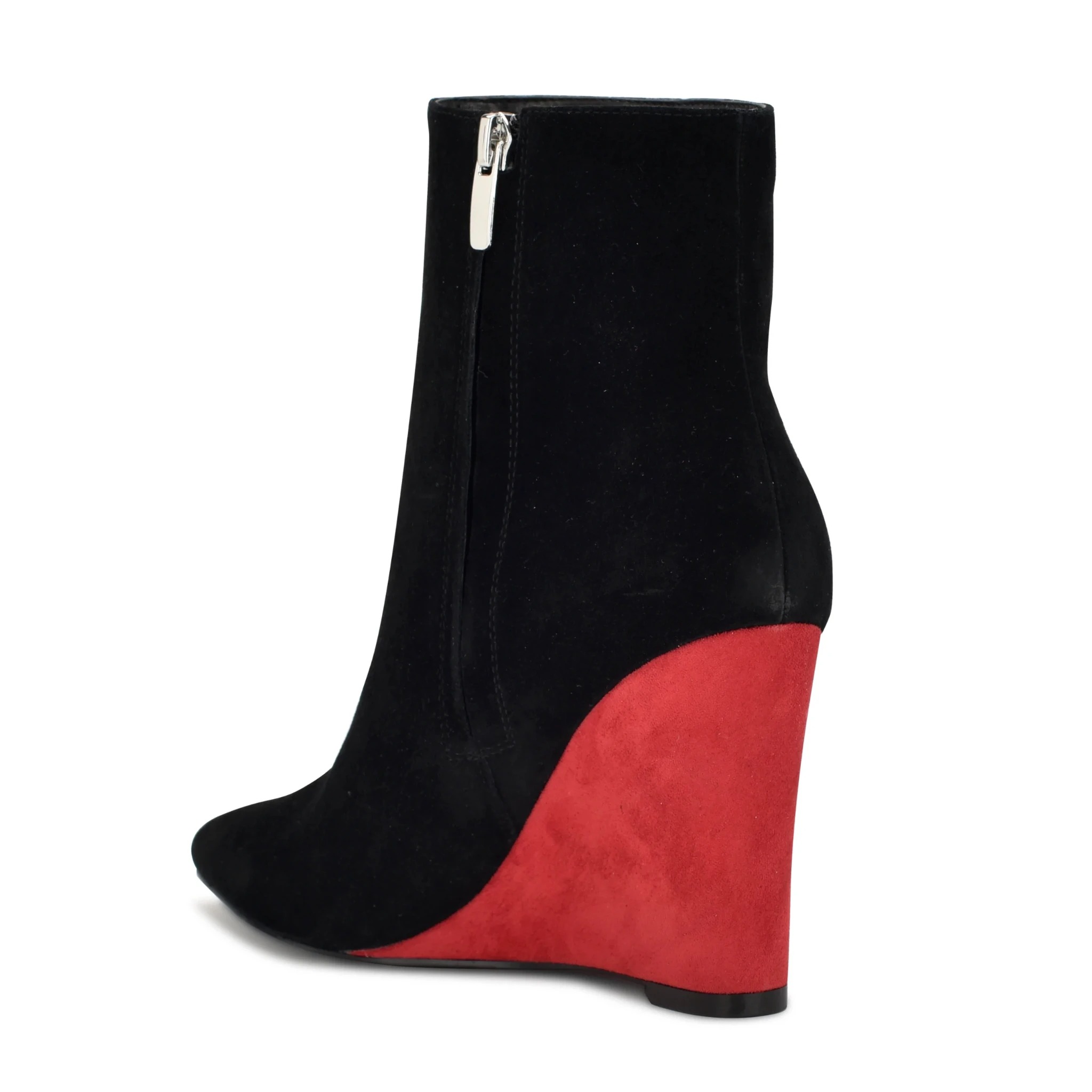 sleeping dress for ladies Wild Pair Enchantt Womens Faux Leather Tall Wedge Boots, Black