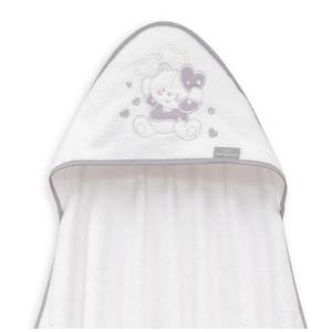 ผ้าเช็ดตัวไม้ไผ่ลายการ์ตูนสีเทา ขนาด 100x100 ซม. รุ่นโมเดิร์น โอโซ โคราโซเนส สำหรับห้องน้ำเด็ก - Product Image 1