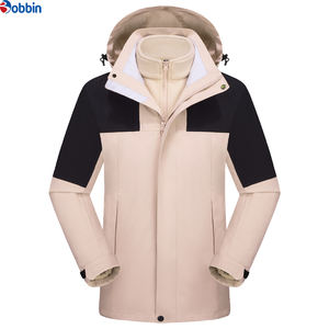 Chaqueta Unisex Personalizada para Exteriores, de Alta Calidad, para Invierno, Corte Regular, Cálida, con Forro Polar, Cremallera, de Poliéster/Nailon, Informal, para Hombre y Mujer - Product Image 6