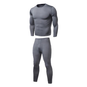 Wholesale <b>Men</b> Training Sportswear <b>Set</b> Gym Fitness Compression Sport Suit Jogging Tight 2 Pcs Compression <b>Set</b> - Product Image 5