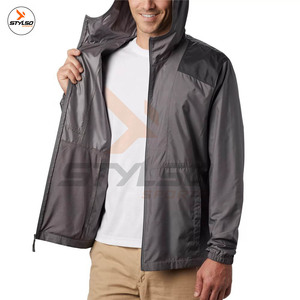 Veste coupe-vent coupe-vent personnalisée pour hommes Stand Casual OEM Service Camouflage Tissé 100% Polyester - Product Image 4