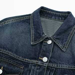 Vestes en jean unisexes de haute qualité à prix raisonnable, motif de lettres enduites, style streetwear d'hiver, respirantes, 100% coton - Product Image 2