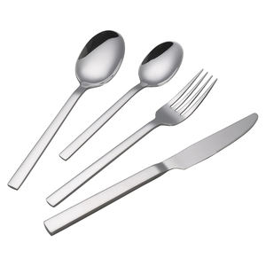 Ensemble de cuillères à couverts en acier inoxydable de qualité supérieure avec manche en argent transparent moderne Salle à manger fantaisie Meilleur prix Acier miroir - Product Image 3