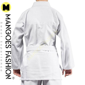 Premium Unisexe Adulte Minimaliste Contender Enfants BJJ Gi 100% Coton Léger Formation en Blanc pour Boxe Arts Martiaux Porter - Product Image 2