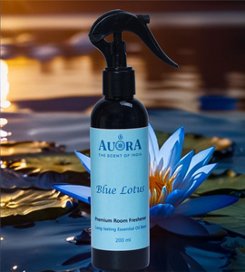 Désodorisant d'ambiance liquide en spray 200 ml, lotus bleu, base d'huile essentielle, longue durée, décoration naturelle pour la maison, prix d'usine, étiquette personnalisée - Product Image 1