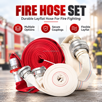 Tuyau d'incendie 1,5 pouce 20m, gaine simple en caoutchouc EPDM, 20 bars, résistant à l'abrasion, pour camion de pompiers, OEM