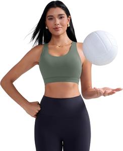Sujetador deportivo de Yoga sin costuras transpirable de talla grande, cuello Halter de secado rápido con forro de Spandex, Sujetador deportivo para correr, Sujetador deportivo de yoga para gimnasio - Product Image 2