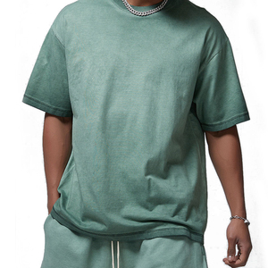 Nouveau design 2024 – T-shirt court en toile 100 % coton, coupe régulière, séchage rapide, respirant, imprimé par transfert thermique, effet délavé minéral, personnalisable - Product Image 5