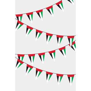 Banderas Triangulares de los Emiratos Árabes Unidos para Celebraciones - Product Image 1