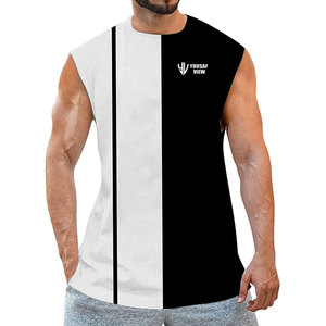 Chemises sans manches en coton 100% personnalisées, design tendance, écologiques, séchage rapide, vente chaude, décontractées, légères et confortables - Product Image 1