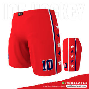 Pantalones Cortos de Hockey sobre Hielo Duraderos 100% Poliéster para Hombre, Diseño Transpirable e Impermeable para Entrenamiento y Partidos, Suministro Directo de Fábrica - Product Image 5