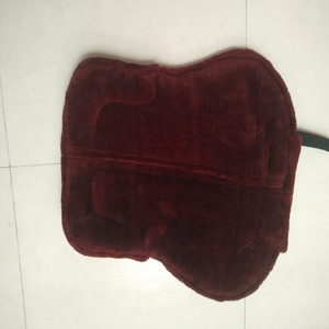 แผ่นรองอานม้าหนังแกะเมอริโนแท้มีขนนุ่มระบายอากาศได้ดีมีผ้าโพลีคอตตอนปรับแต่งได้สำหรับการขี่ม้า - Product Image 6