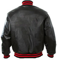 Veste Letterman de haute qualité hommes vestes versity laine 100% cuir véritable hiver conception personnalisée et couleur noir veste Letterman