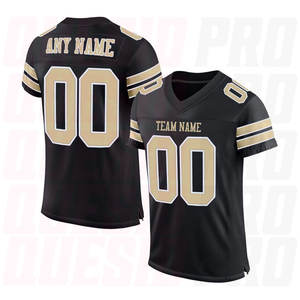 Maillot de football américain pour homme High Street, coupe ample en mesh, nom et numéro imprimés par sublimation, respirant, manches courtes - Product Image 1