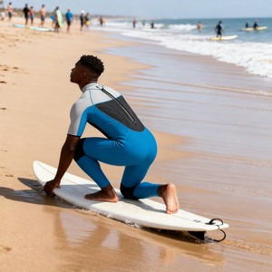 <span class=keywords><strong>Combinaison</strong></span> de <span class=keywords><strong>plongée</strong></span> intégrale en néoprène à manches courtes, imperméable et coupe-vent, avec fermeture éclair dorsale, pour homme et femme, été et hiver, sur mesure, 2-7 mm - Product Image 3