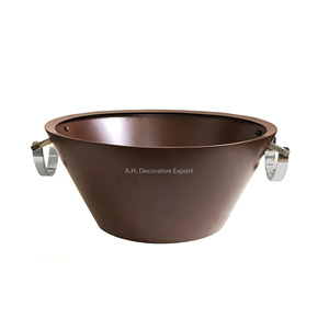 Barware Vendedor superior Personalizado de doble pared Enfriador aislado de vino Cubo de hielo de champán de metal de acero inoxidable con doble pared - Product Image 2