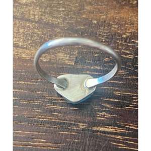 Navajo Handmade Boho <b>Statement</b> <b>Ring</b> Turquoise Sterling <b>Silver</b> Inlay Heart Gemstone <b>Ring</b> for Everyday Wear Natural Various Sizes - Product Image 5