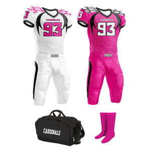 เสื้อฟุตบอลอเมริกันแขนสั้นสำหรับผู้ชายชุดรักบี้พิมพ์ลายผ้า100% โพลีเอสเตอร์ - Product Image 1